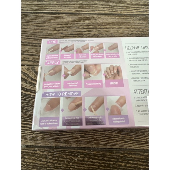 Vamony Press on Nails Salon Quality Fun Nail Art No Glue Needed Safe Easy Remova - Picture 4 of 6